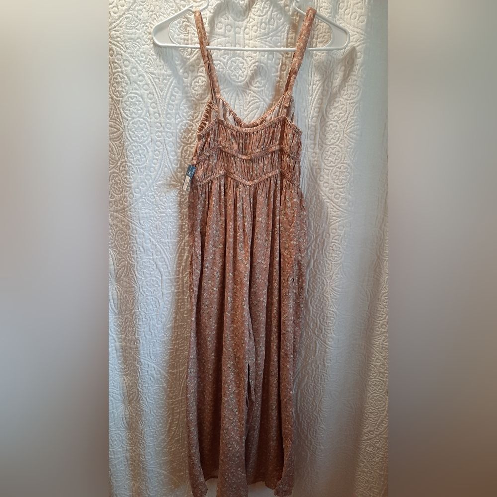 Arizona Romper Small Pink Floral Sleeveless Spagetti Strap Casual Spring Comfort - Picture 6 of 15